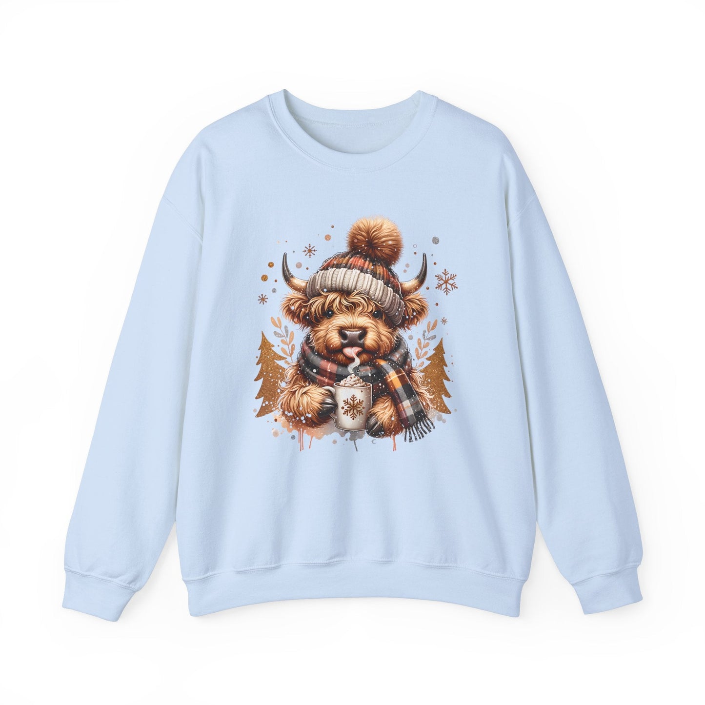 Highland Cozy Vibes Cow Sweatshirt - The Mystical Moon Online Store