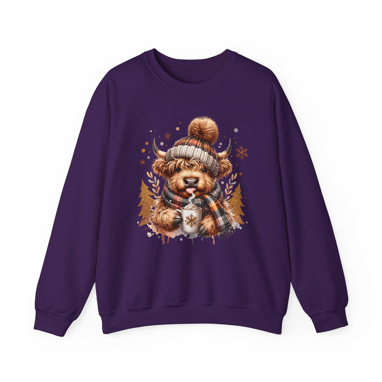 Highland Cozy Vibes Cow Sweatshirt - The Mystical Moon Online Store