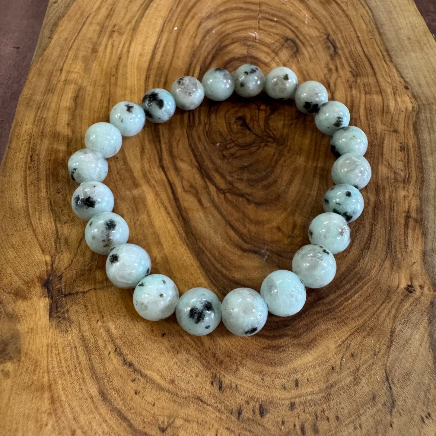 Kiwi Jasper Beaded Bracelet 8mm - The Mystical Moon Online Store