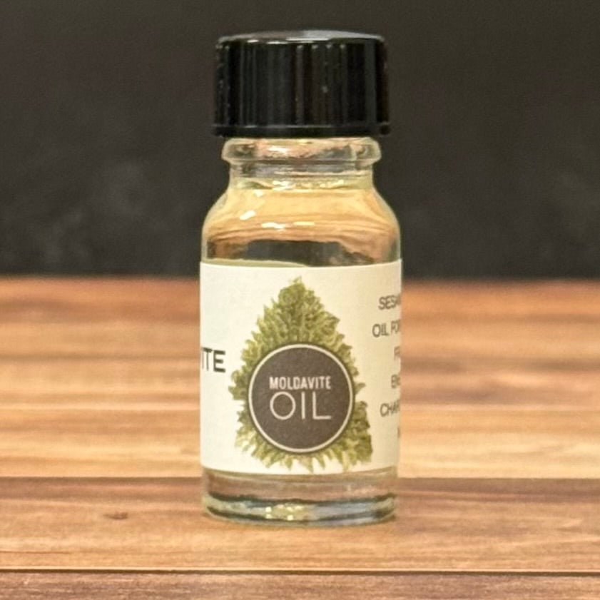 Moldavite Oil – Sacred Blend for Meditation & Energy Work - The Mystical Moon Online Store