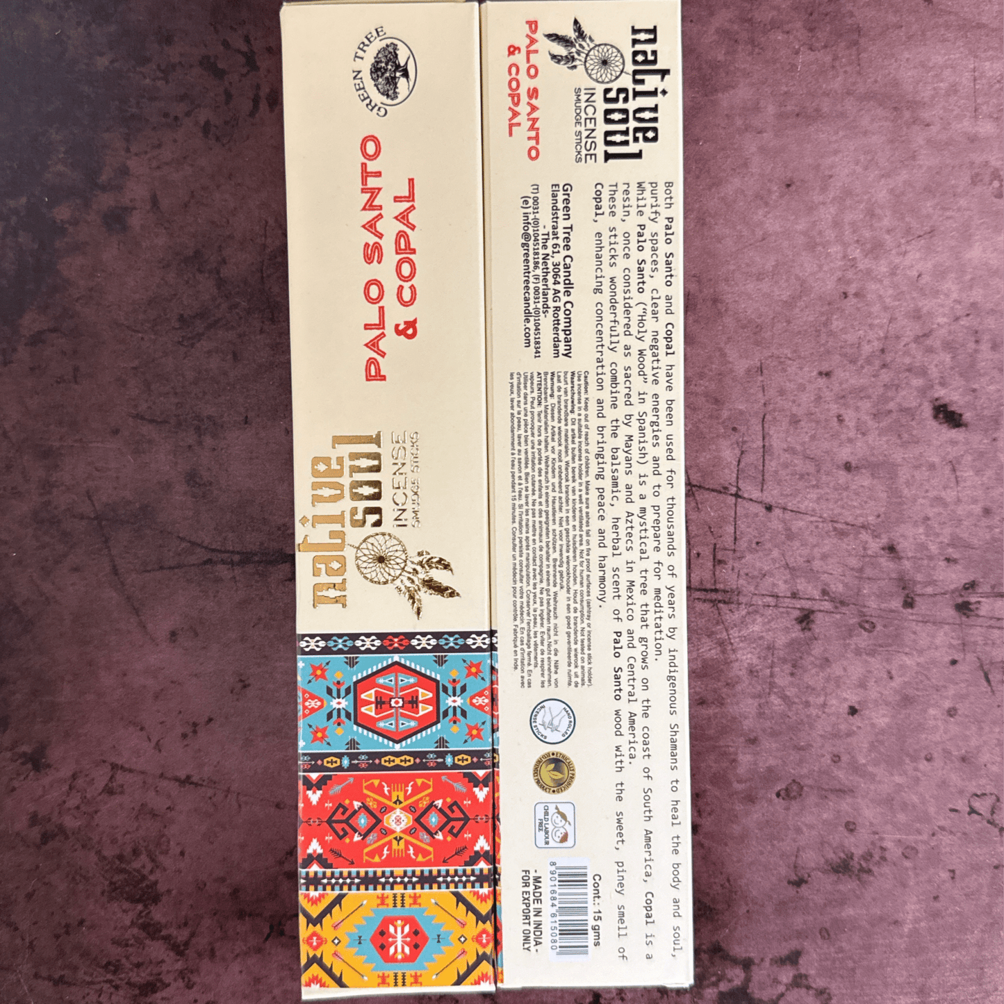 Palo Santo and Copal Native Soul Incense Sticks 15 gram - The Mystical Moon Online Store