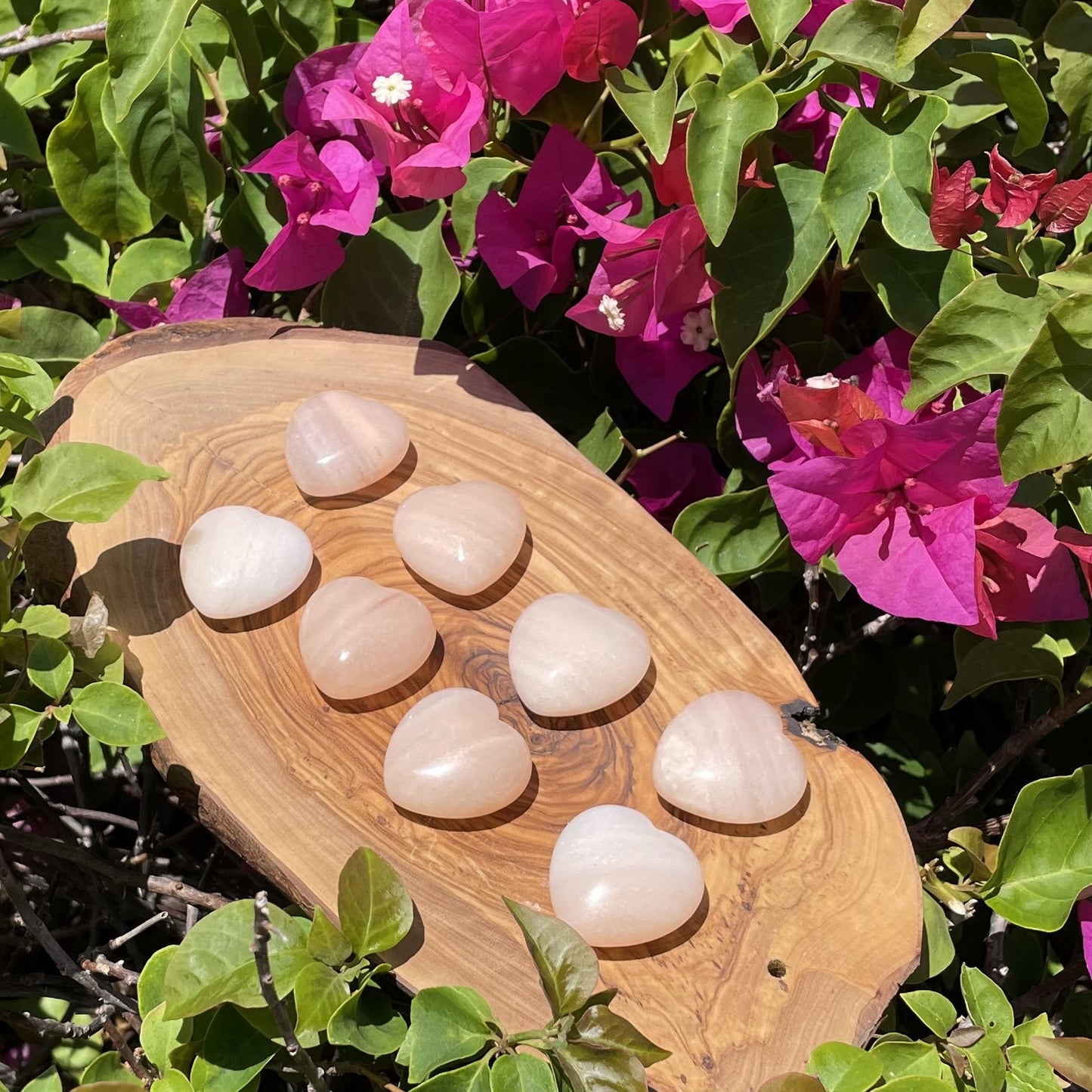 Peach Aventurine Tumbled 30mm Heart
