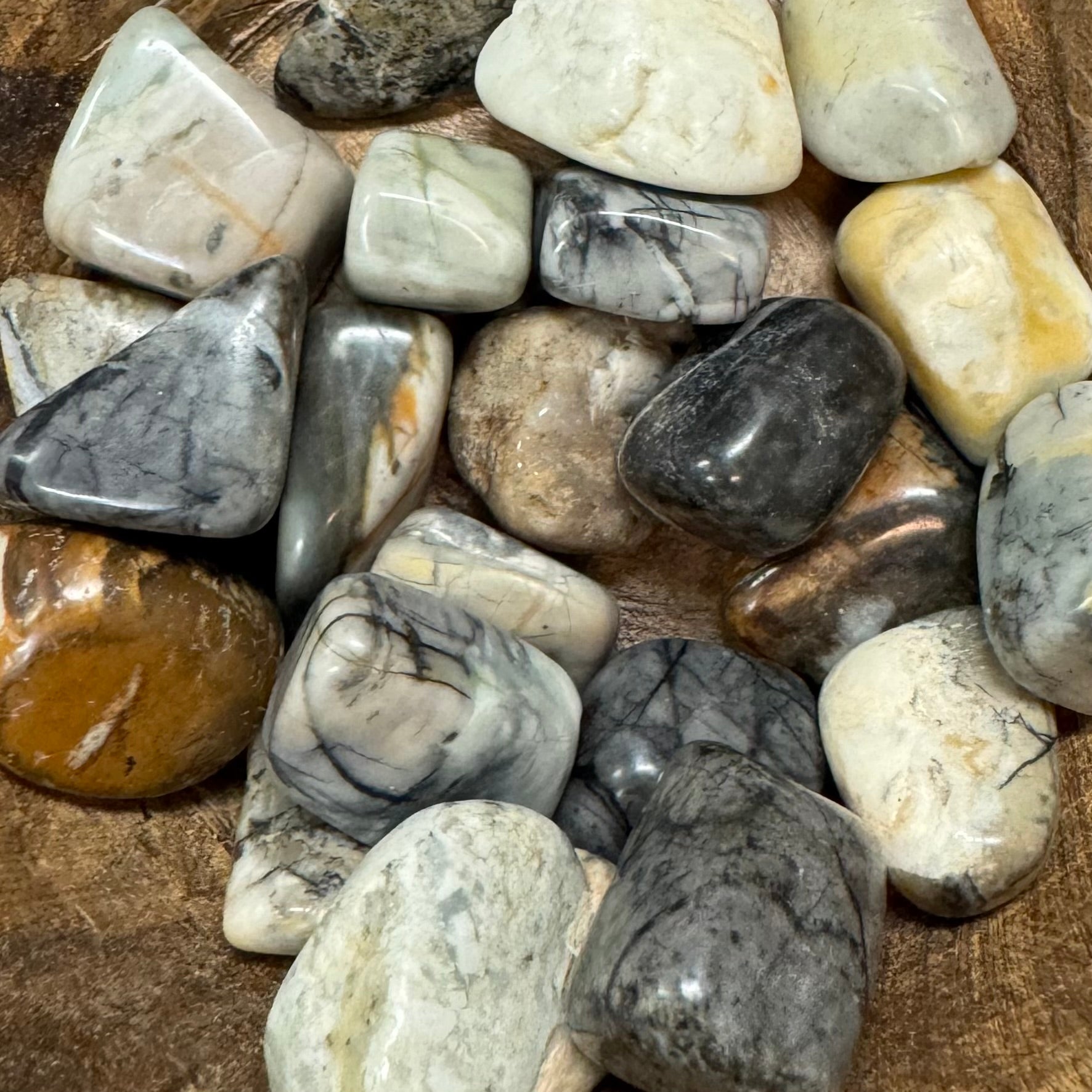 Picasso Jasper Tumbled - The Mystical Moon Online Store