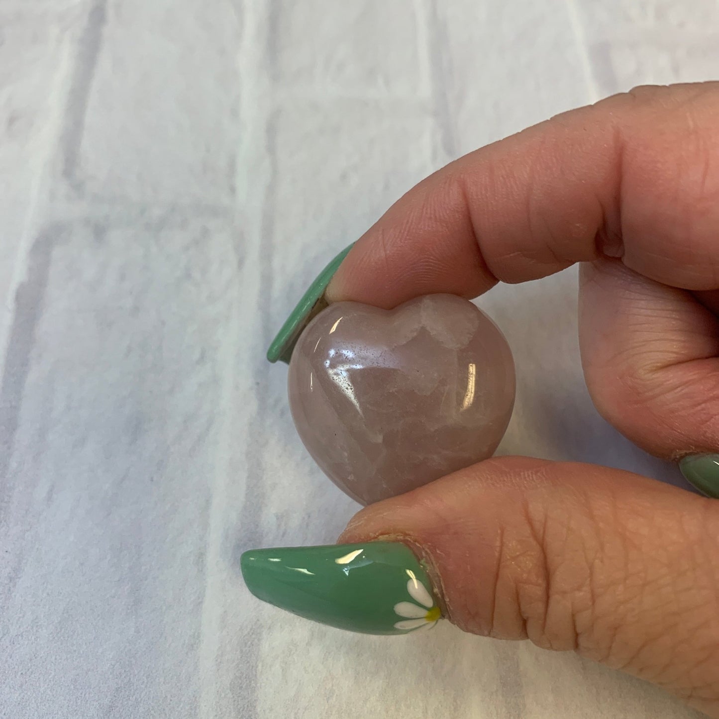 Rose Quartz Tumbled 30mm Heart - The Mystical Moon Online Store