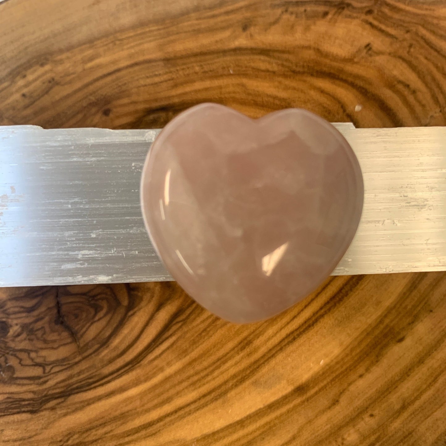 Rose Quartz Tumbled 30mm Heart - The Mystical Moon Online Store