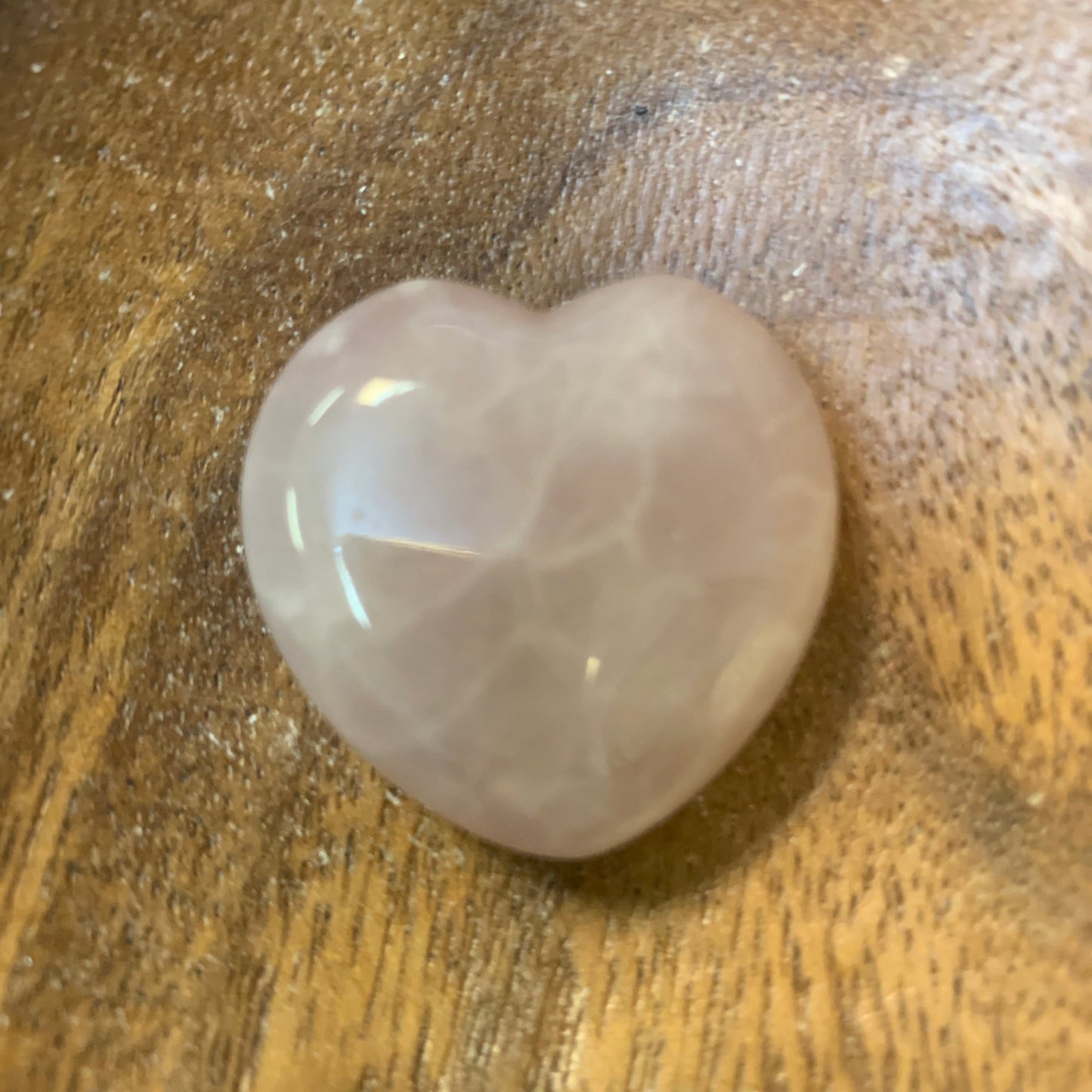 Rose Quartz Tumbled 30mm Heart - The Mystical Moon Online Store