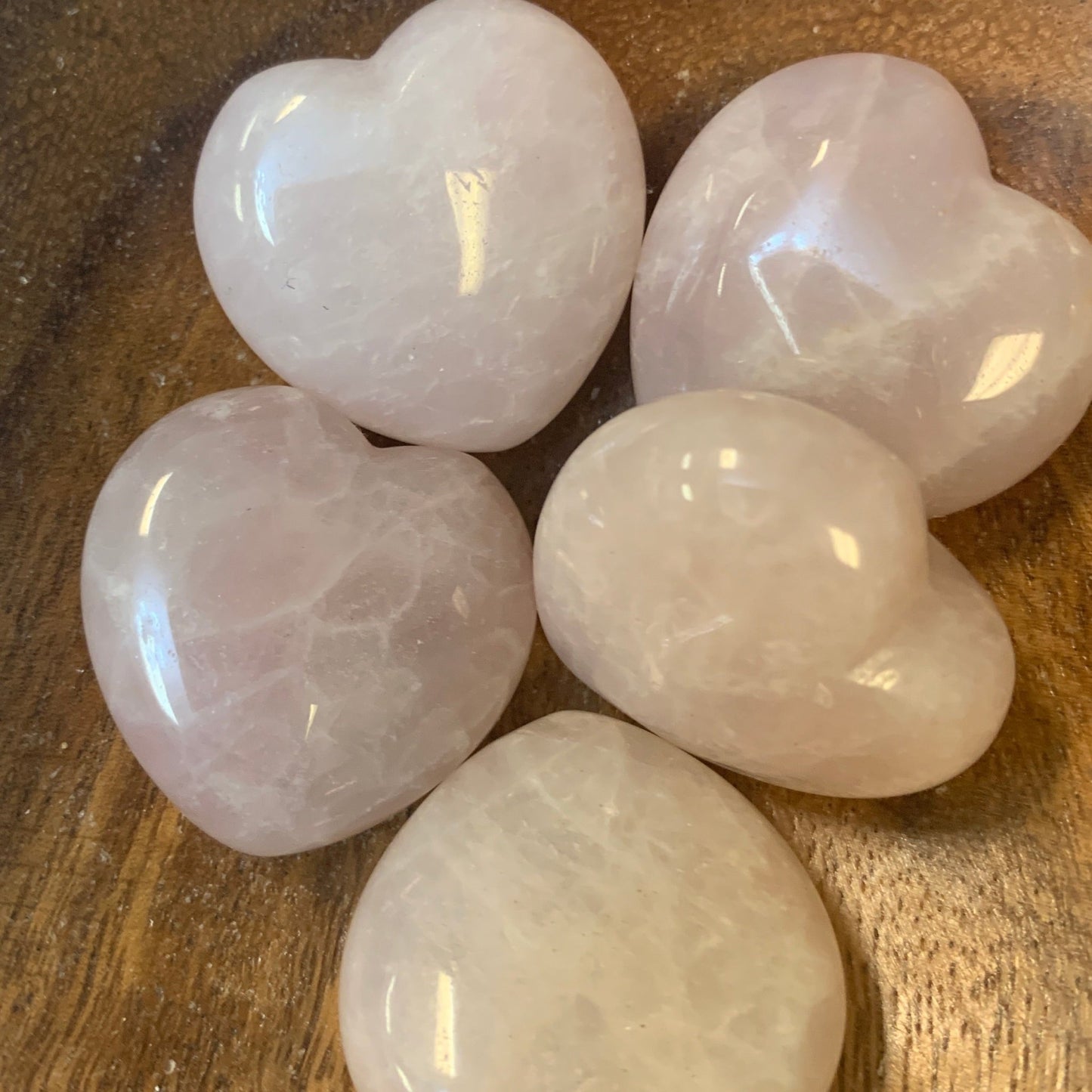 Rose Quartz Tumbled 30mm Heart - The Mystical Moon Online Store