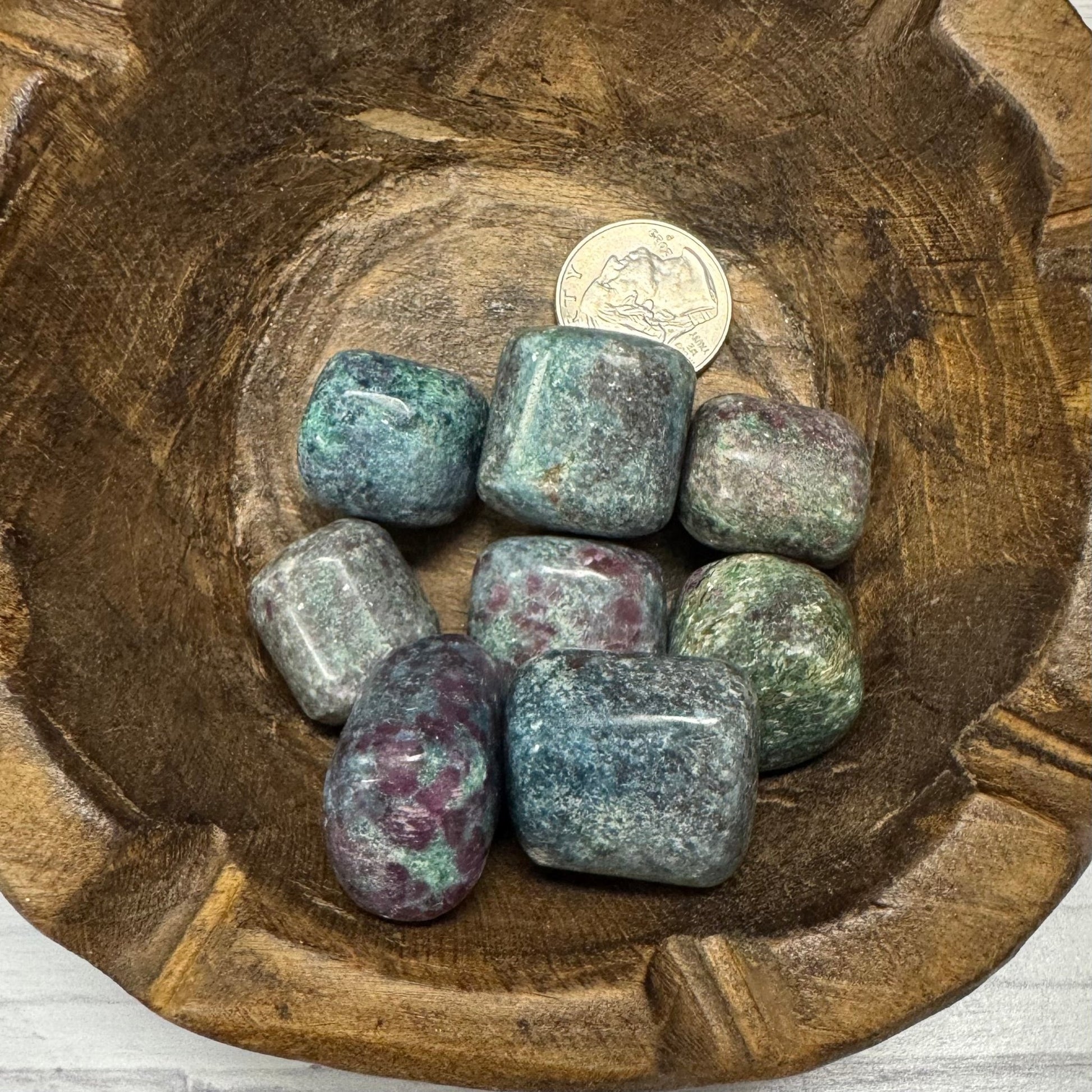 Ruby in Kyanite Tumbled Crystal - The Mystical Moon Online Store