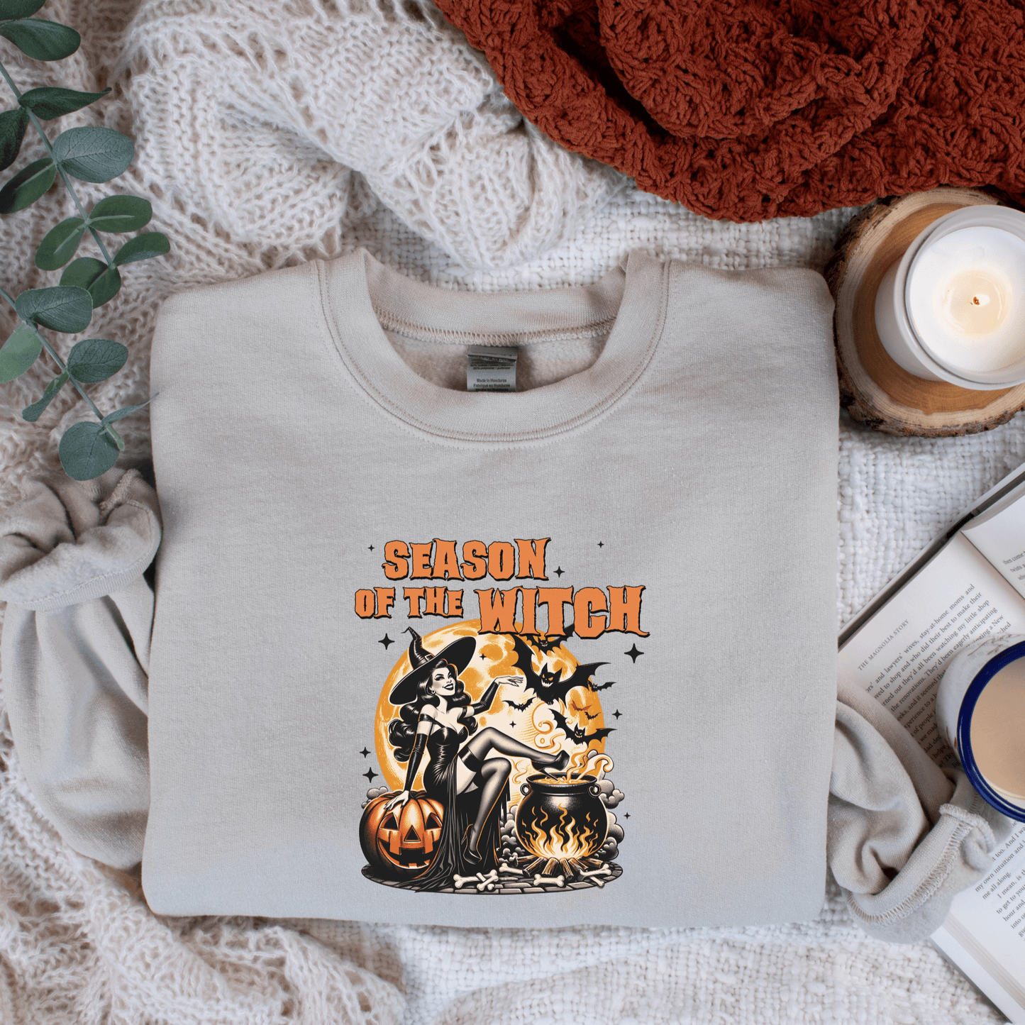 Season of the Witch Sweatshirt – Embrace the Magic of Fall - The Mystical Moon Online Store
