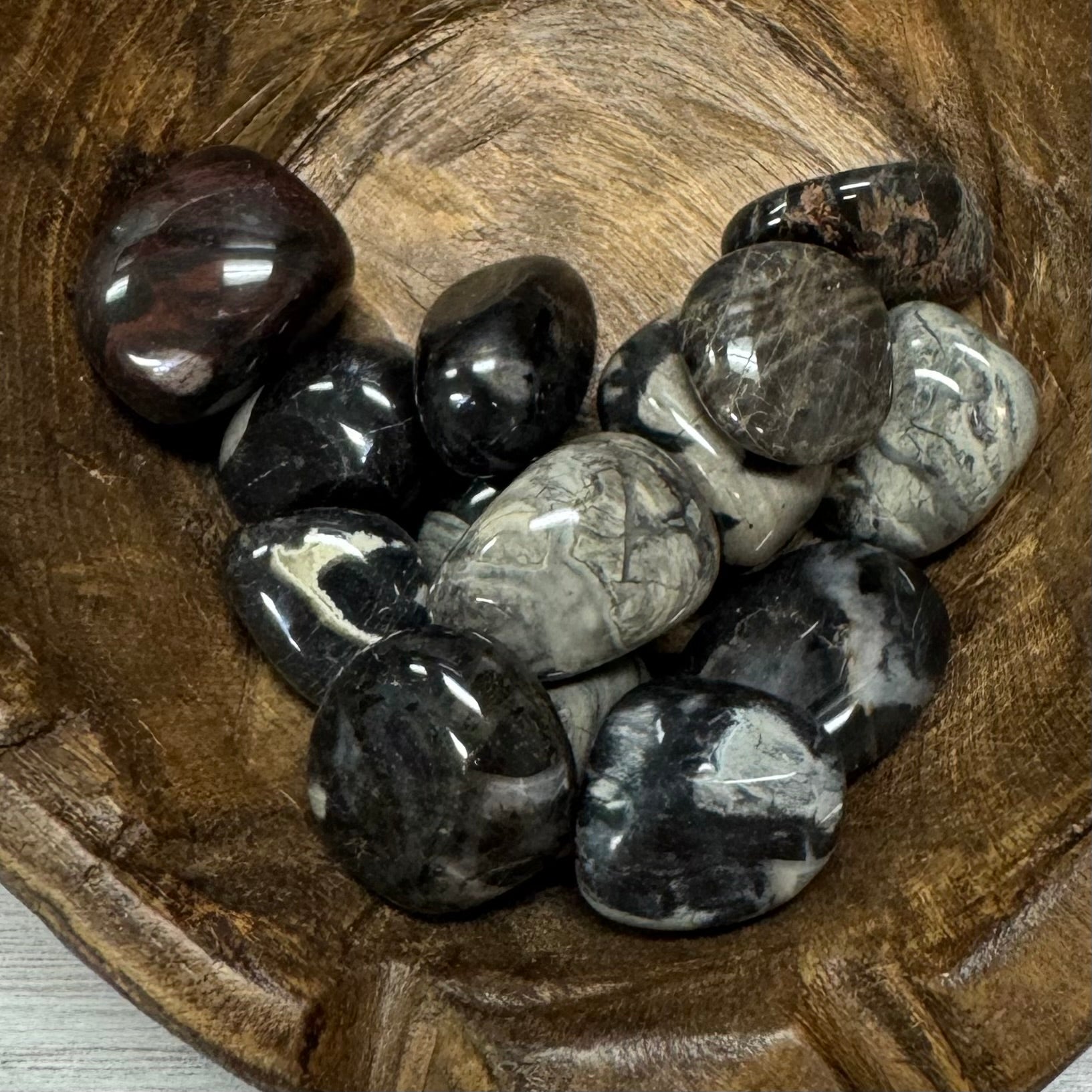 Silver Leaf Jasper Tumbled - The Mystical Moon Online Store