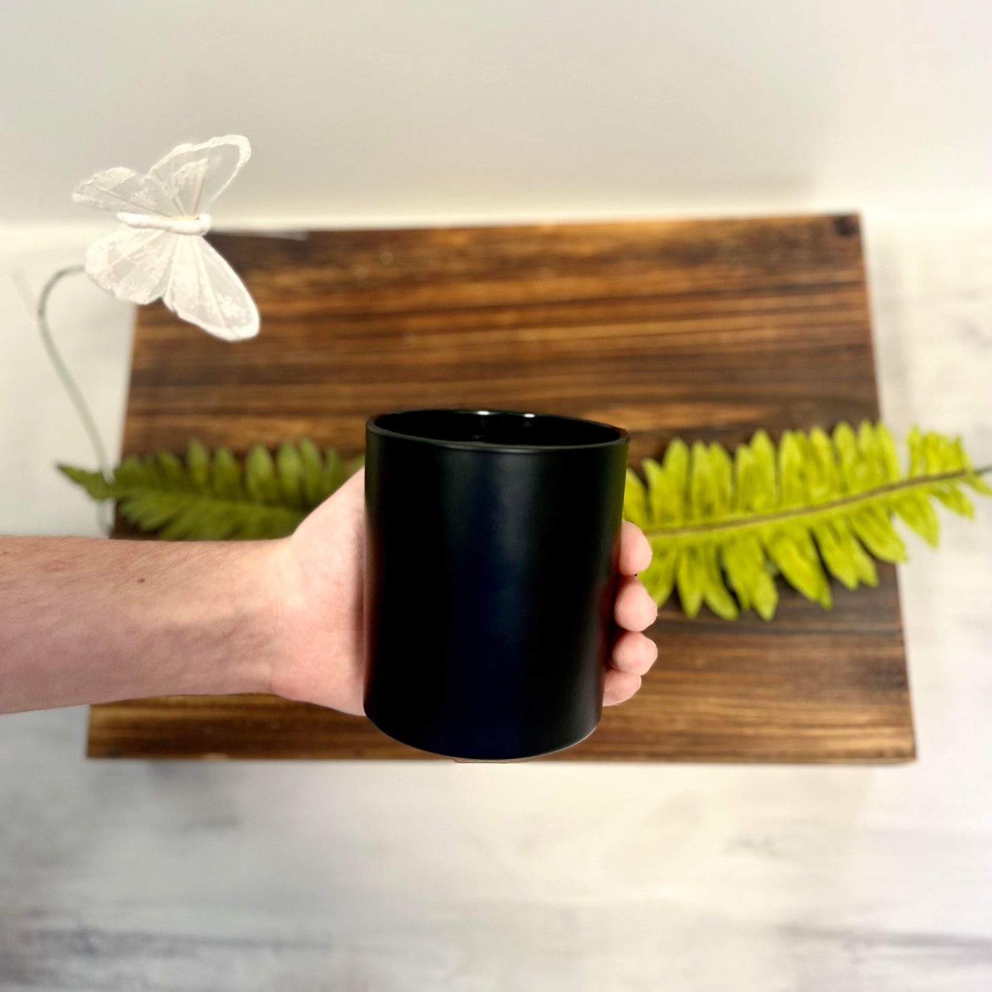 Custom Scented Crystal Candle - The Obsidian Jar