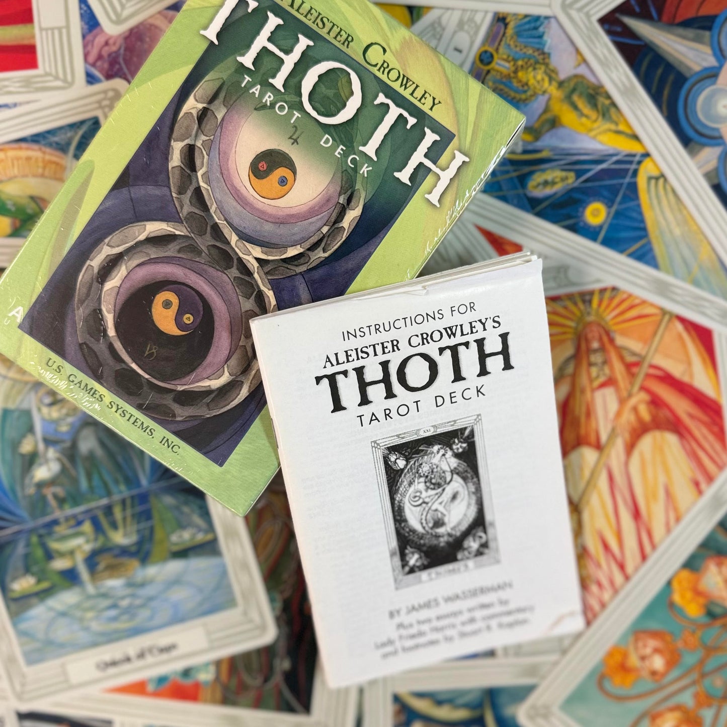 Thoth Tarot by Aleister Crowley with guidebook