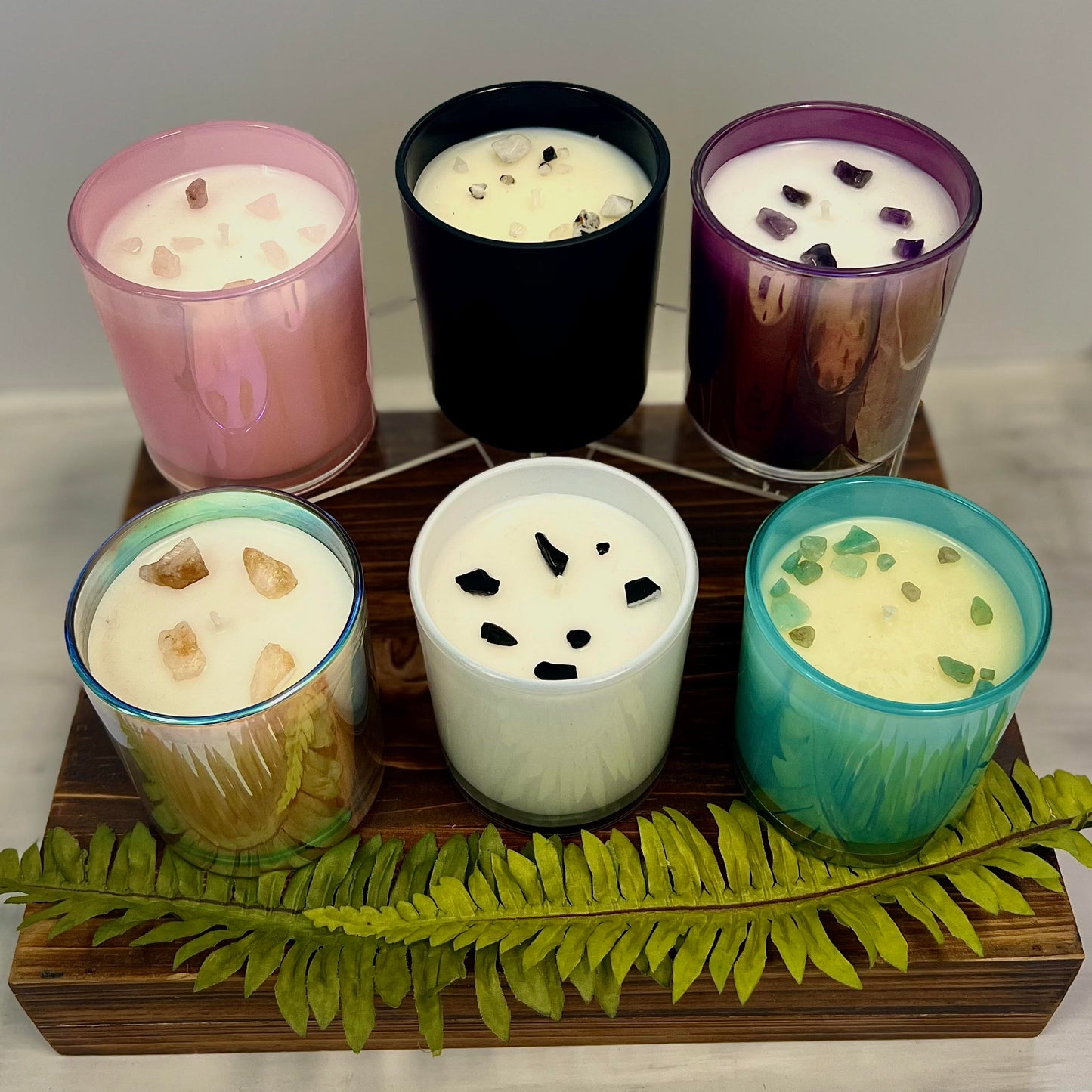 Custom Scented Crystal Candle - The Angel Wing Jar