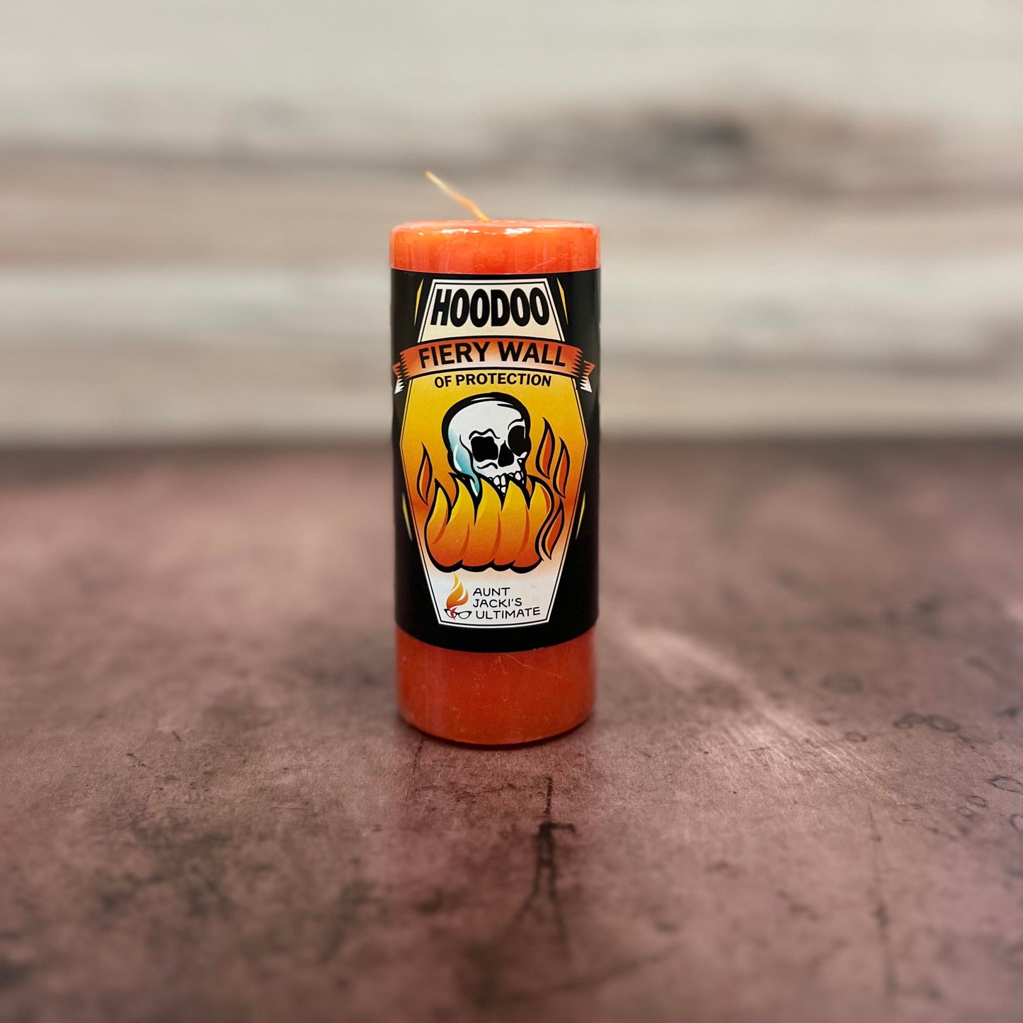 Aunt Jacki's Hoodoo Fiery Wall of Protection Candle