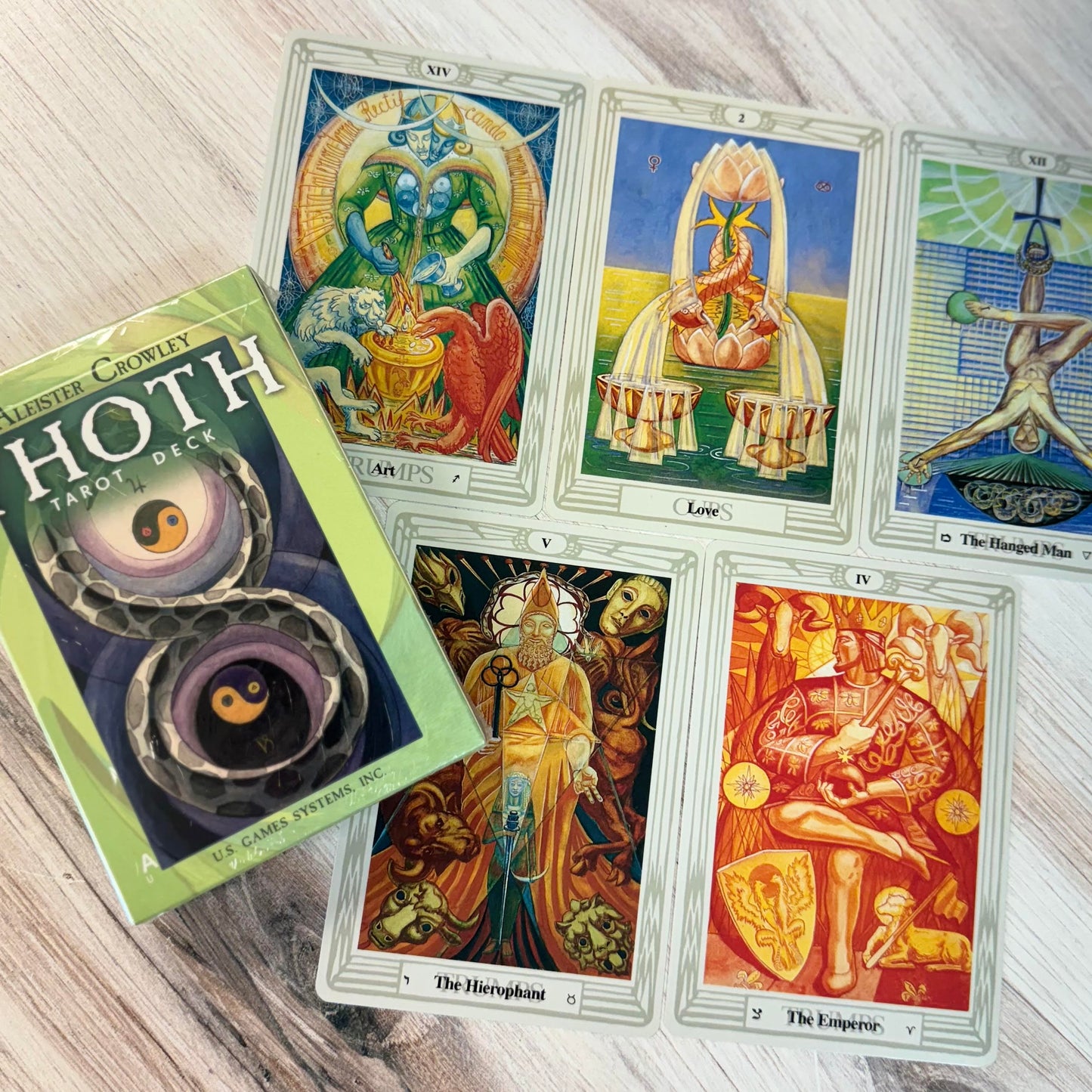 Thoth Tarot by Aleister Crowley The Emperor