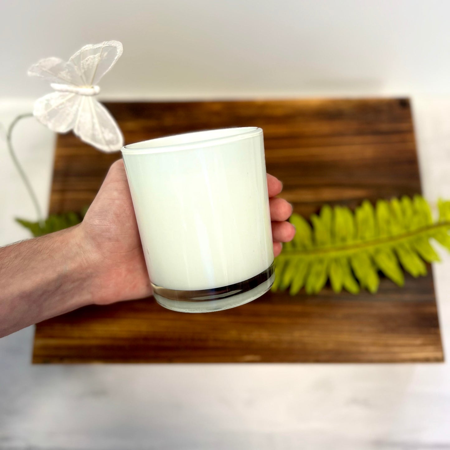 Custom Scented Crystal Candle - The Angel Wing Jar