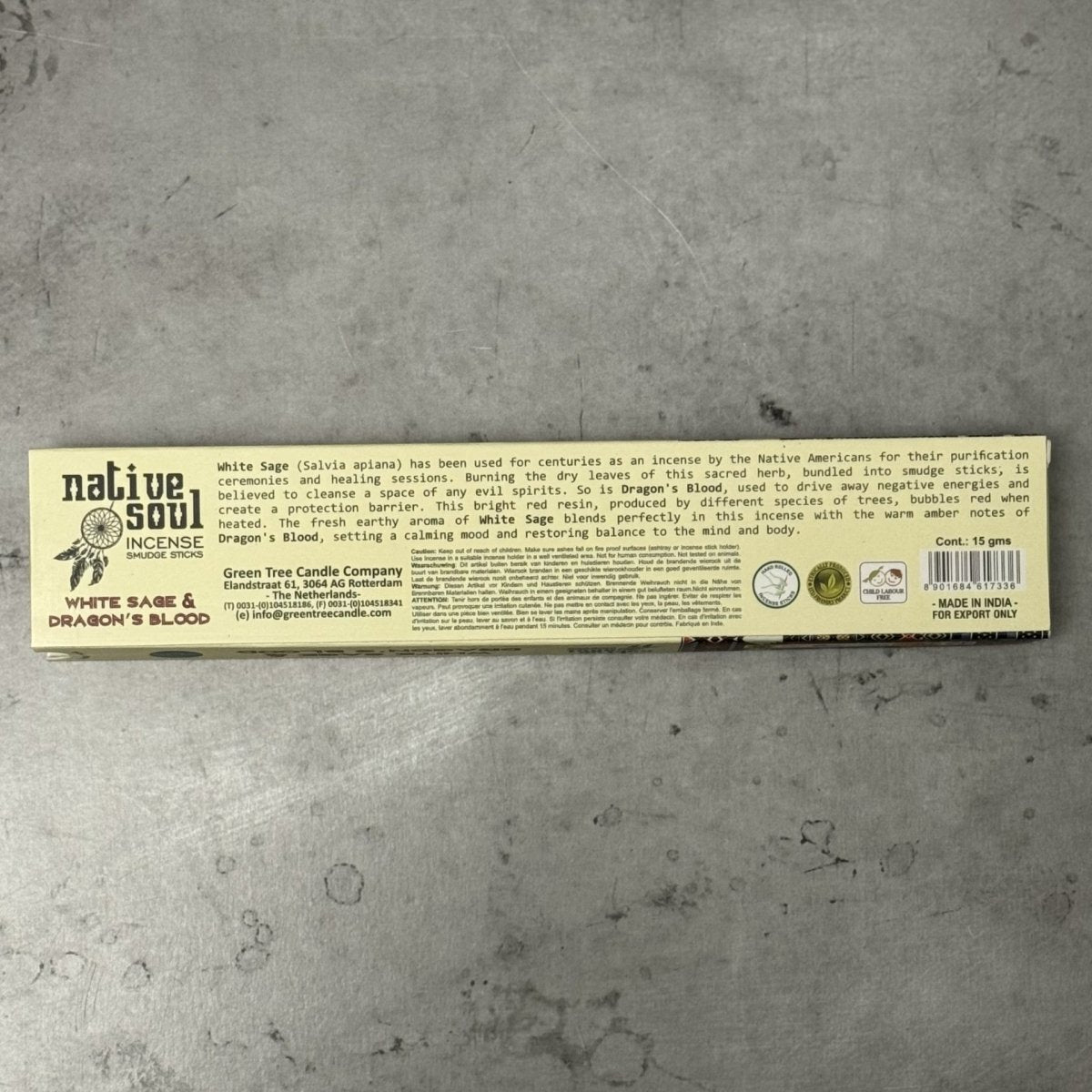 White Sage and Dragon's Blood Native Soul Incense Sticks 15 gram - The Mystical Moon Online Store