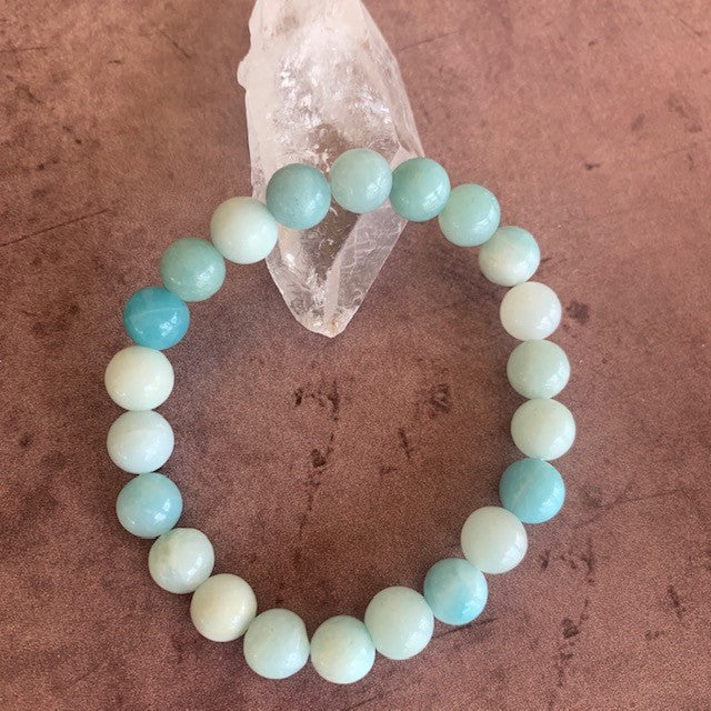 Amazonite Beaded Bracelet 8mm