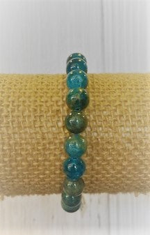 Apatite Beaded Bracelet 8mm