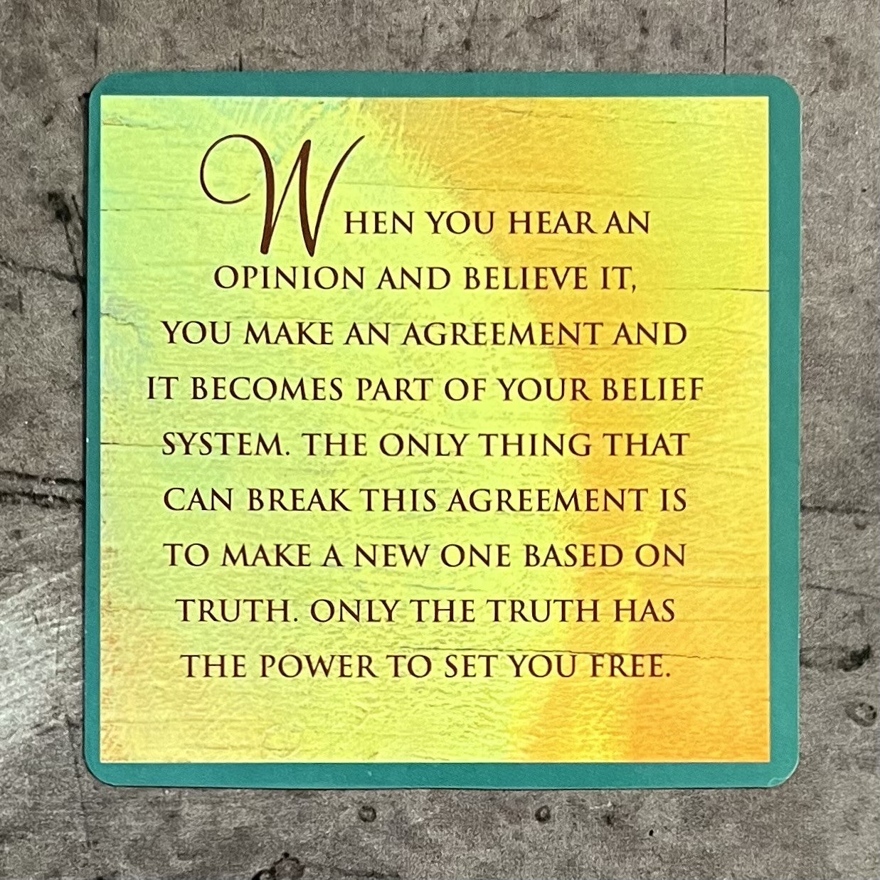 Four Agreements Cards by don Miguel Ruiz
