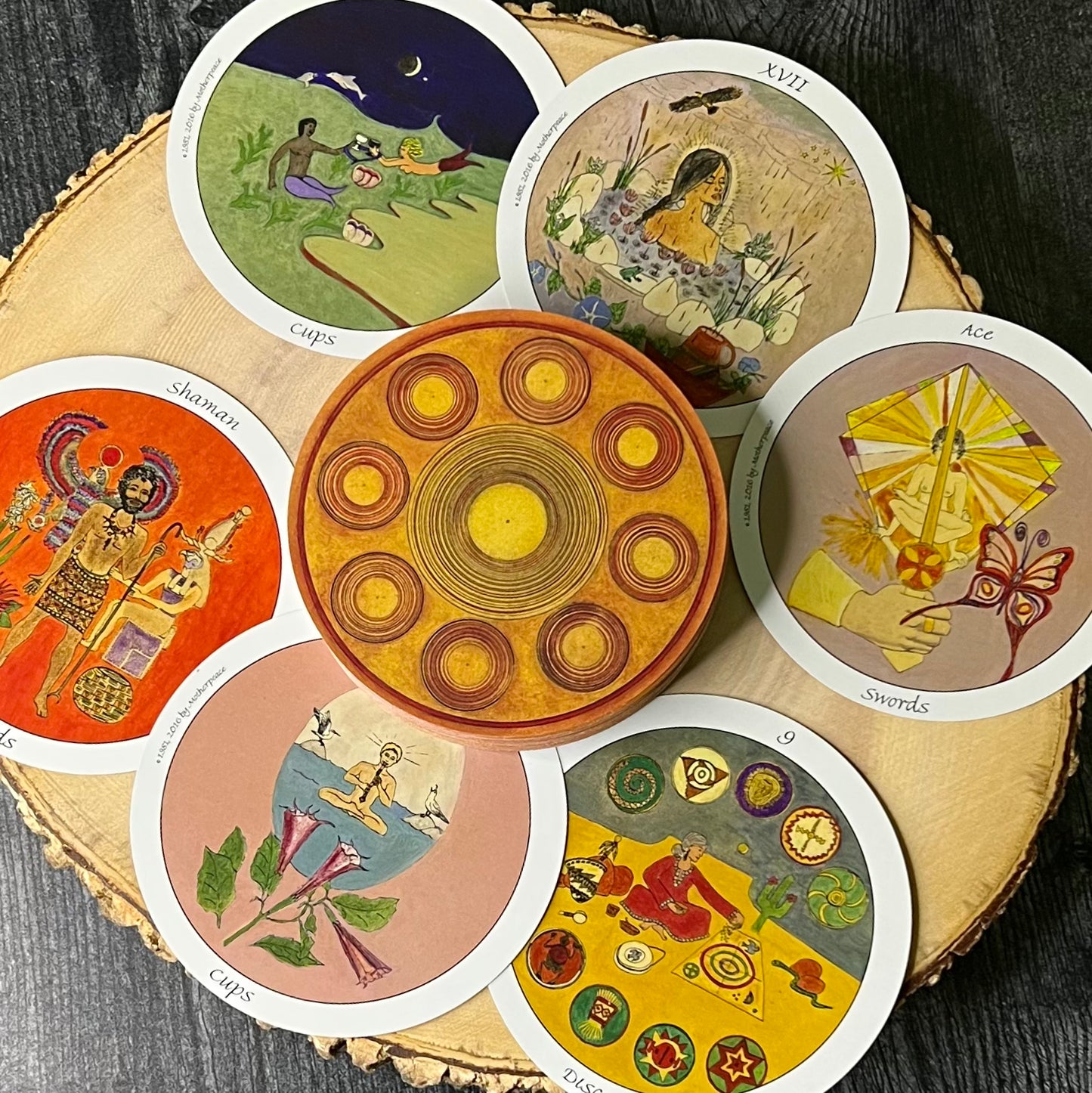 Motherpeace Round Tarot Deck by Karen Vogel and Vicki Noble