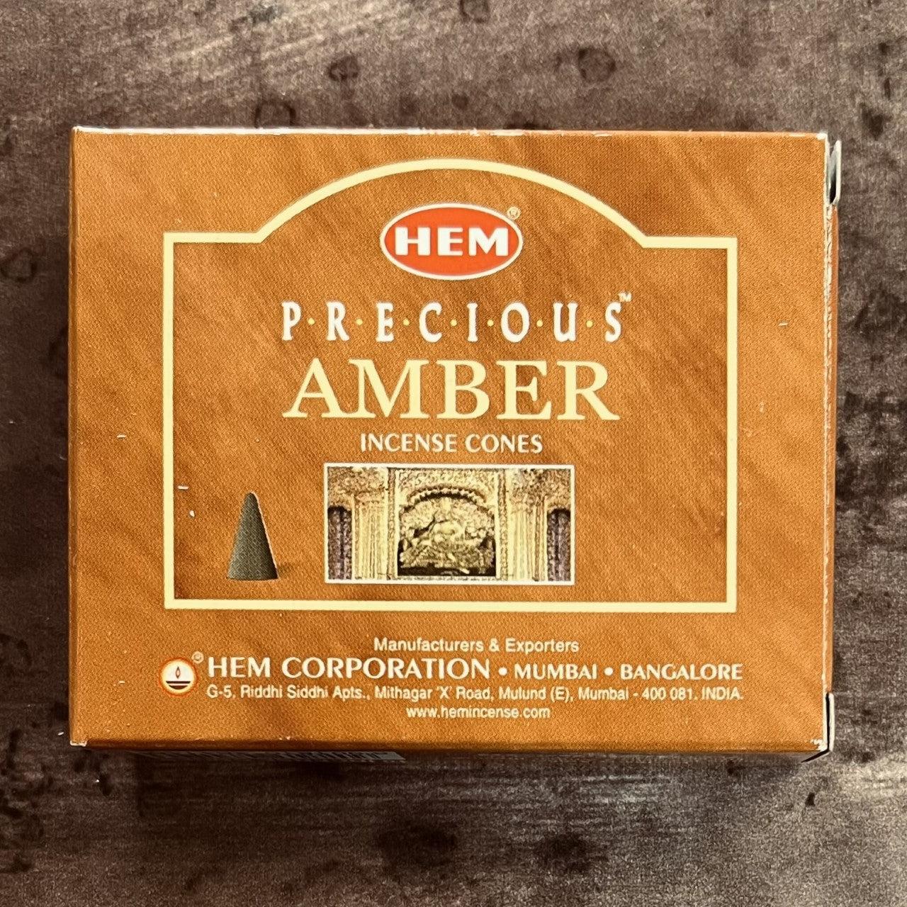 Amber Hem Incense Cones - The Mystical Moon Online Store
