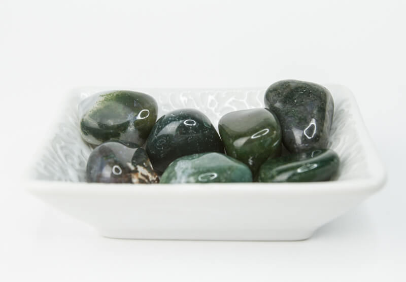 Moss Agate Raw Crystal - The Mystical Moon Online Store