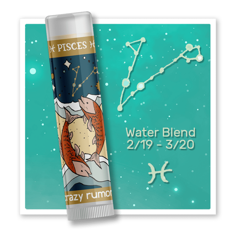 Pisces ~ Zodiac Lip Balm by Crazy Rumors - The Mystical Moon Online Store