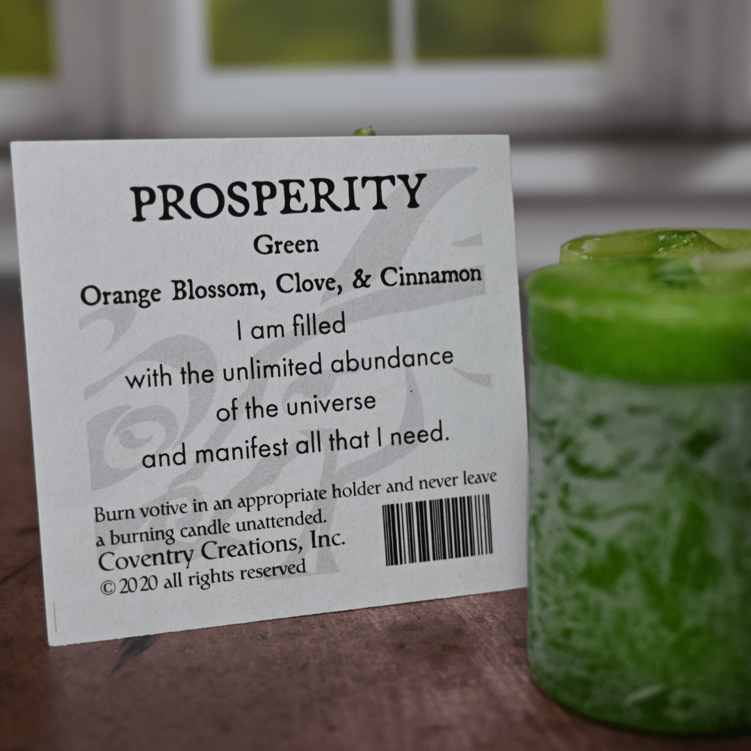 Prosperity Single Votive Candle - The Mystical Moon Online Store