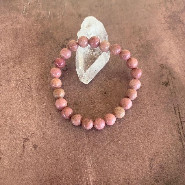 Rhodonite Beaded Bracelet - The Mystical Moon Online Store