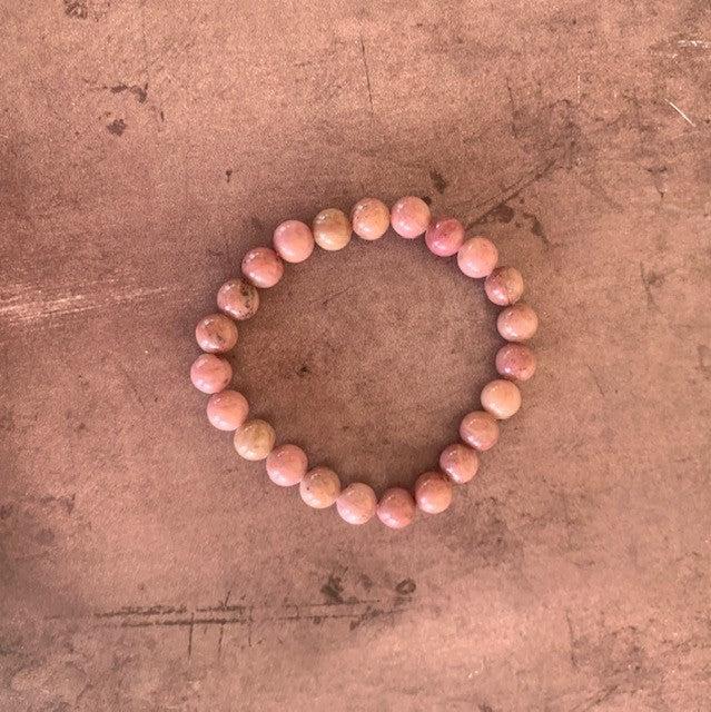 Rhodonite Beaded Bracelet - The Mystical Moon Online Store