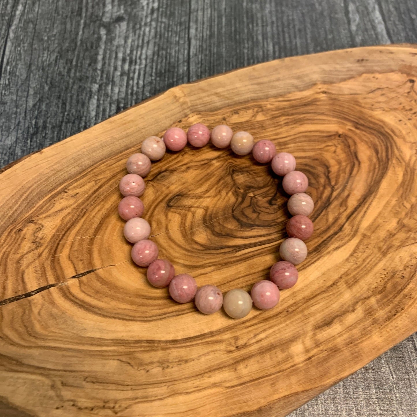 Rhodonite Beaded Bracelet - The Mystical Moon Online Store