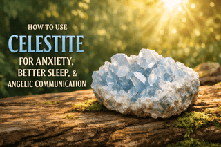How to Use Celestite for Anxiety, Better Sleep, and Angelic Communication - The Mystical Moon Online Store