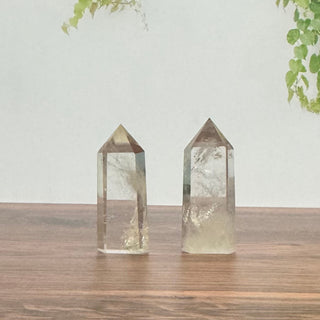 Clear Quartz Tower crystal point, about 2 inches tall