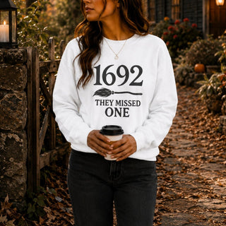 1692 They Missed One — Salem Witch Crewneck Sweatshirt - The Mystical Moon