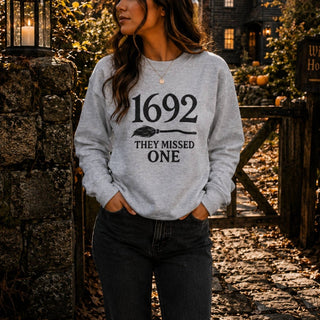 1692 They Missed One — Salem Witch Crewneck Sweatshirt - The Mystical Moon