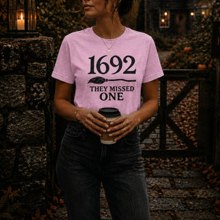 1692 They Missed One Tee — Salem Witch Trial Humor Shirt - The Mystical Moon