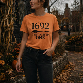 1692 They Missed One Tee — Salem Witch Trial Humor Shirt - The Mystical Moon