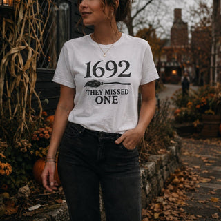 1692 They Missed One Tee — Salem Witch Trial Humor Shirt - The Mystical Moon