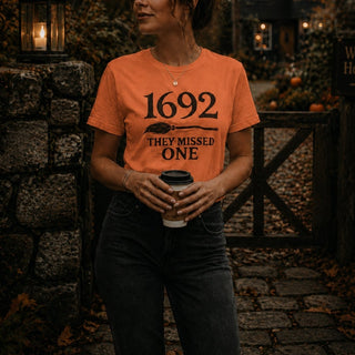 1692 They Missed One Tee — Salem Witch Trial Humor Shirt - The Mystical Moon