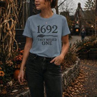 1692 They Missed One Tee — Salem Witch Trial Humor Shirt - The Mystical Moon