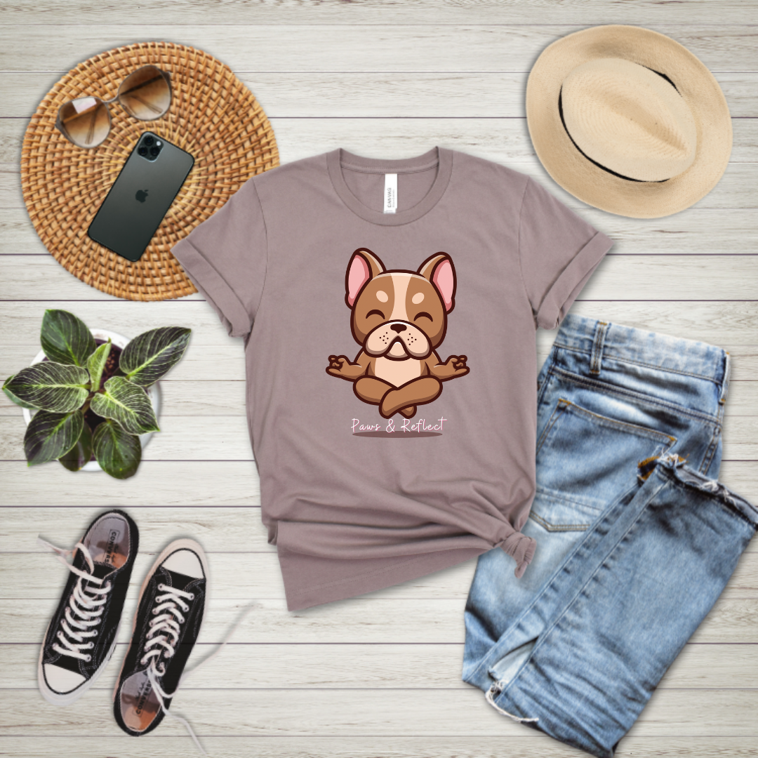 pebble color frenchie tee