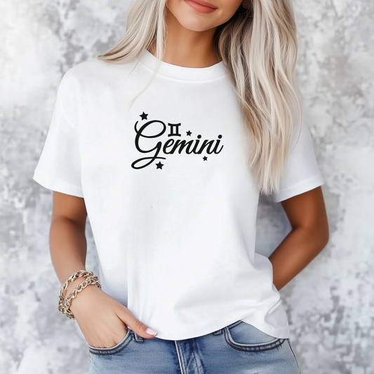 Gemini tee in white