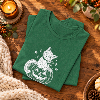 Purractical Magic kitten tee, design detail