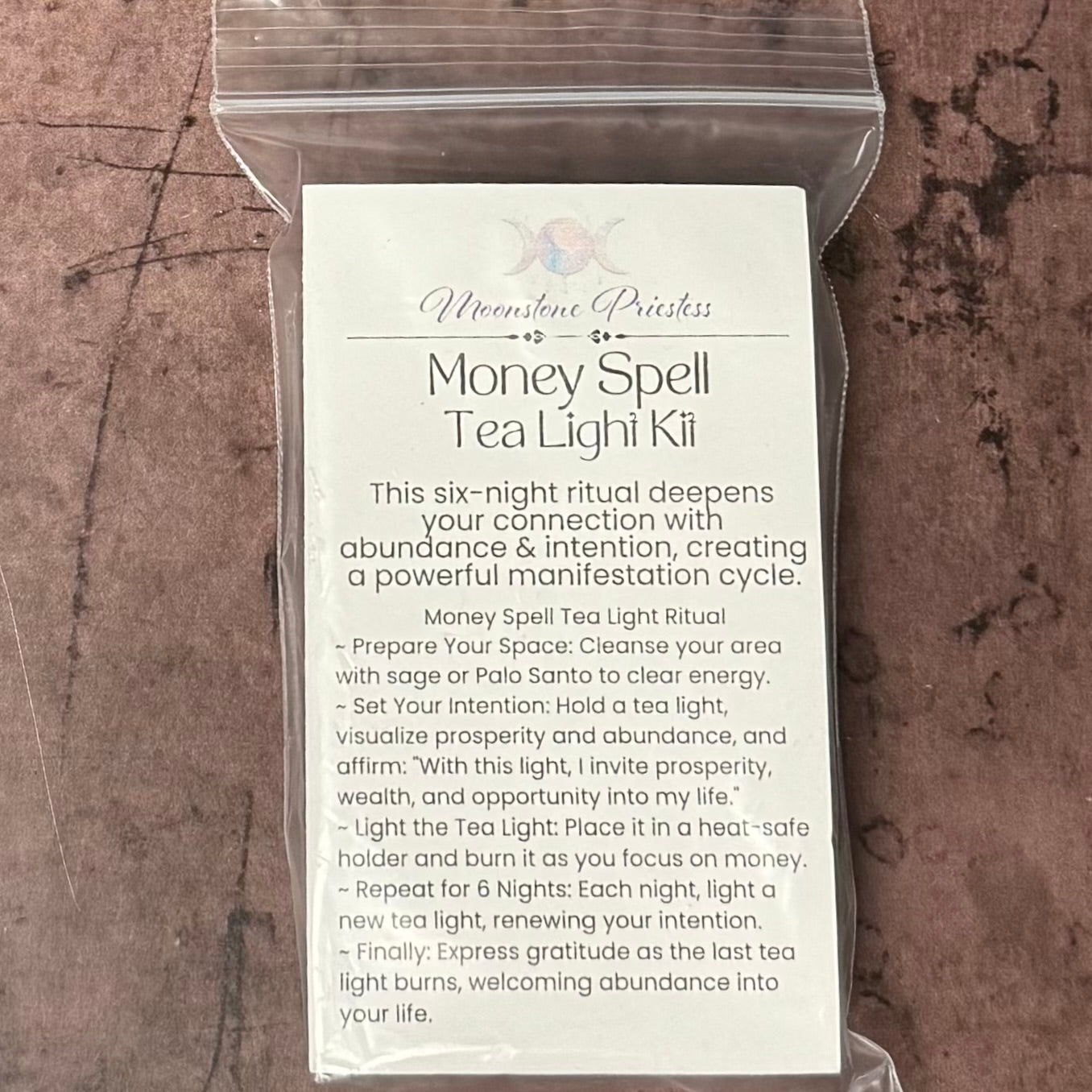 money spell ritual and candle