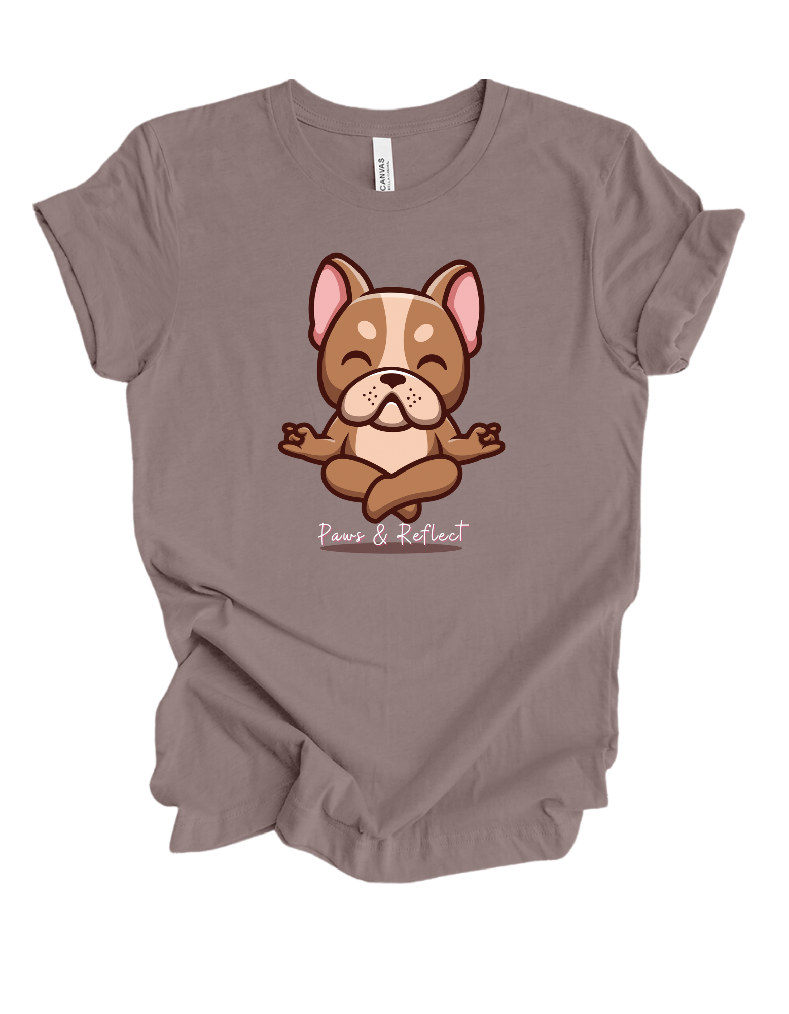 Paws and reflect frenchie tee