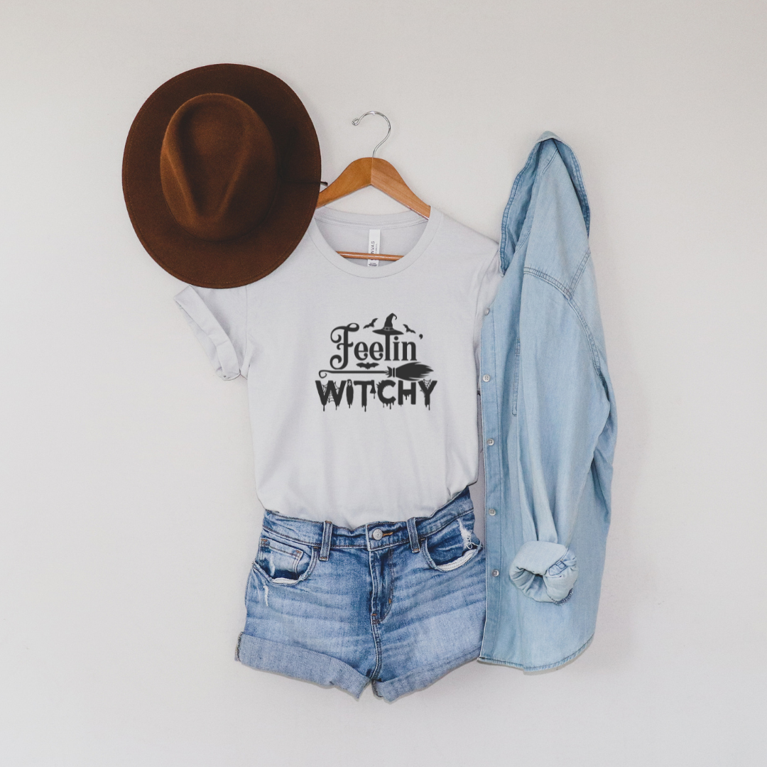 Silver witch shirt with hat