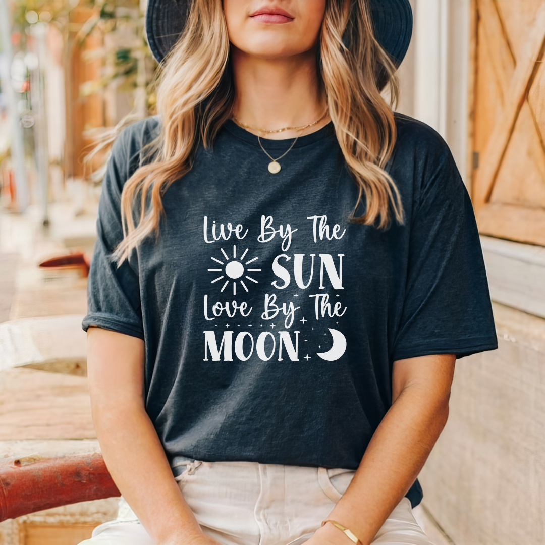 navy live by the sun love by the moon shirt 