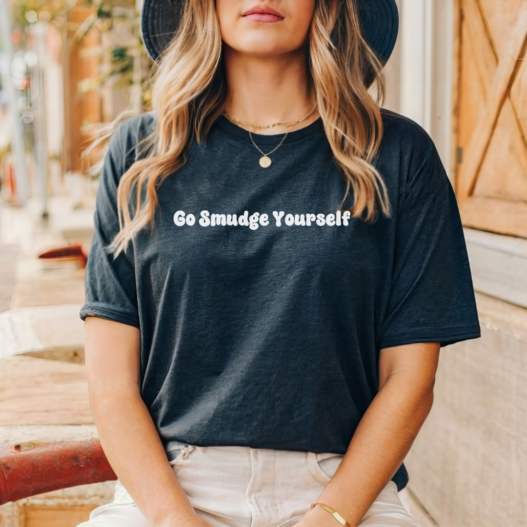 Go smudge yourself t-shirt in navy