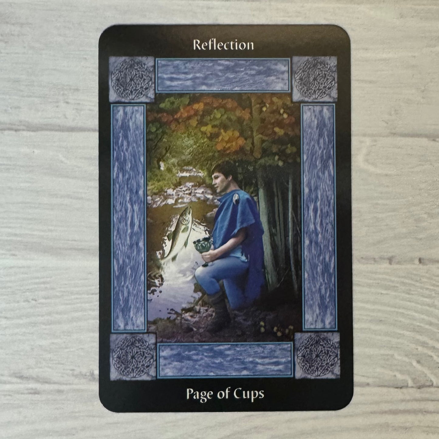 Page of Cups Reflection tarot card